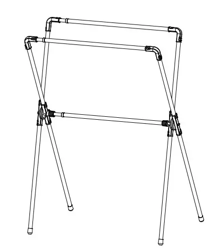 IKEA 202.736.69 REKIS Clothes Rack In Outdoor