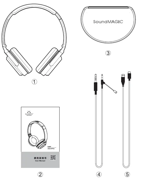 SoundMAGIC P23BT Bluetooth Headphone 1