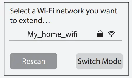 Select the Wi-Fi network