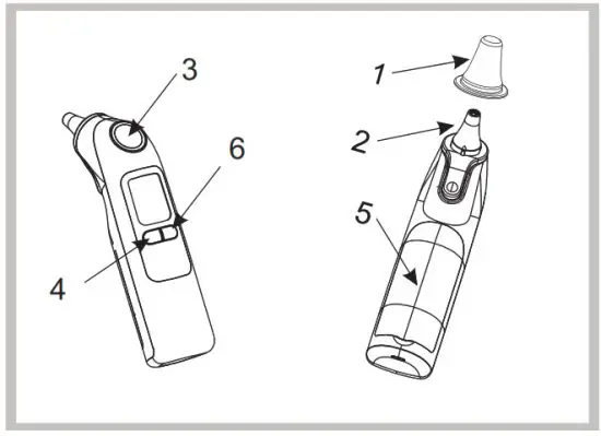 JOYTECH DET 1015b Infrared Ear Thermometer- Setting Button