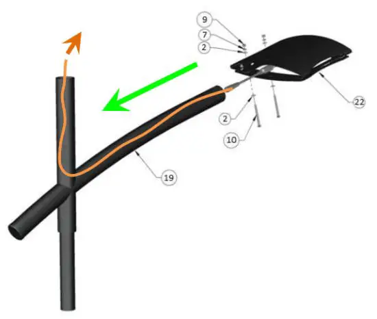 FONROCHE Lighting FLV4 Simple Bracket Solar Street Light - Assemble