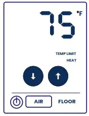 uponor A3100101 Heat-only Thermostat with Touchscreen - Advanced settings 2