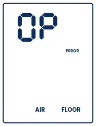 uponor A3100101 Heat-only Thermostat with Touchscreen - Error codes