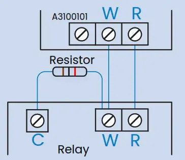 uponor A3100101 Heat-only Thermostat with Touchscreen - Sensor temperature vs resistance table 5