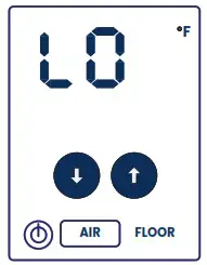 uponor A3100101 Heat-only Thermostat with Touchscreen - Temperature displays 1