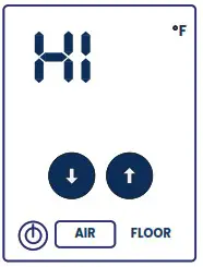 uponor A3100101 Heat-only Thermostat with Touchscreen - Temperature displays 2