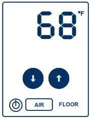 uponor A3100101 Heat-only Thermostat with Touchscreen - Thermostat display 3