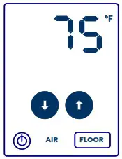 uponor A3100101 Heat-only Thermostat with Touchscreen - Thermostat display 5