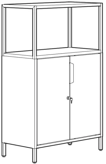 IKEA 304 747 71 TROTTEN Cabinet with Doors