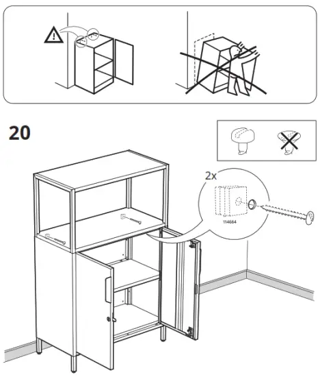 IKEA 304 747 71 TROTTEN Cabinet with Doors - fig 22