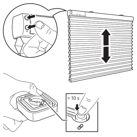 IKEA PRAKTLYSING Cellular Blind Wireless Battery Operated - Home smart