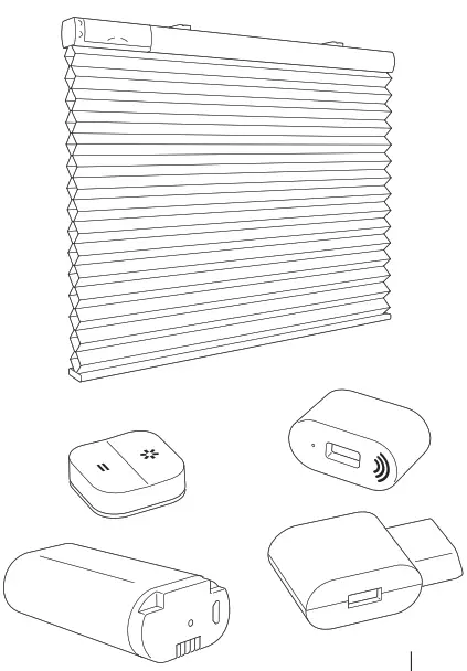 IKEA PRAKTLYSING Cellular Blind Wireless Battery Operated