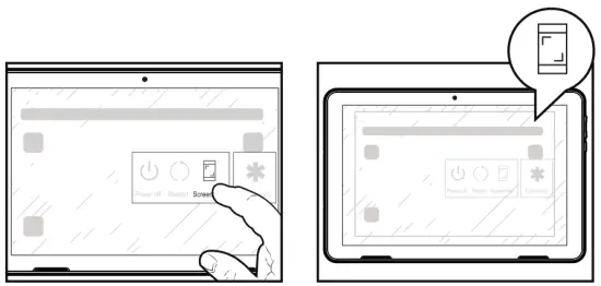 POWER OFF/RESTART/SCREENSHOT/EMERGENCY CALL