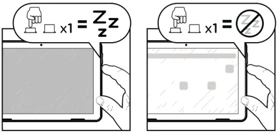 TURN THE SCREEN ON/OFF