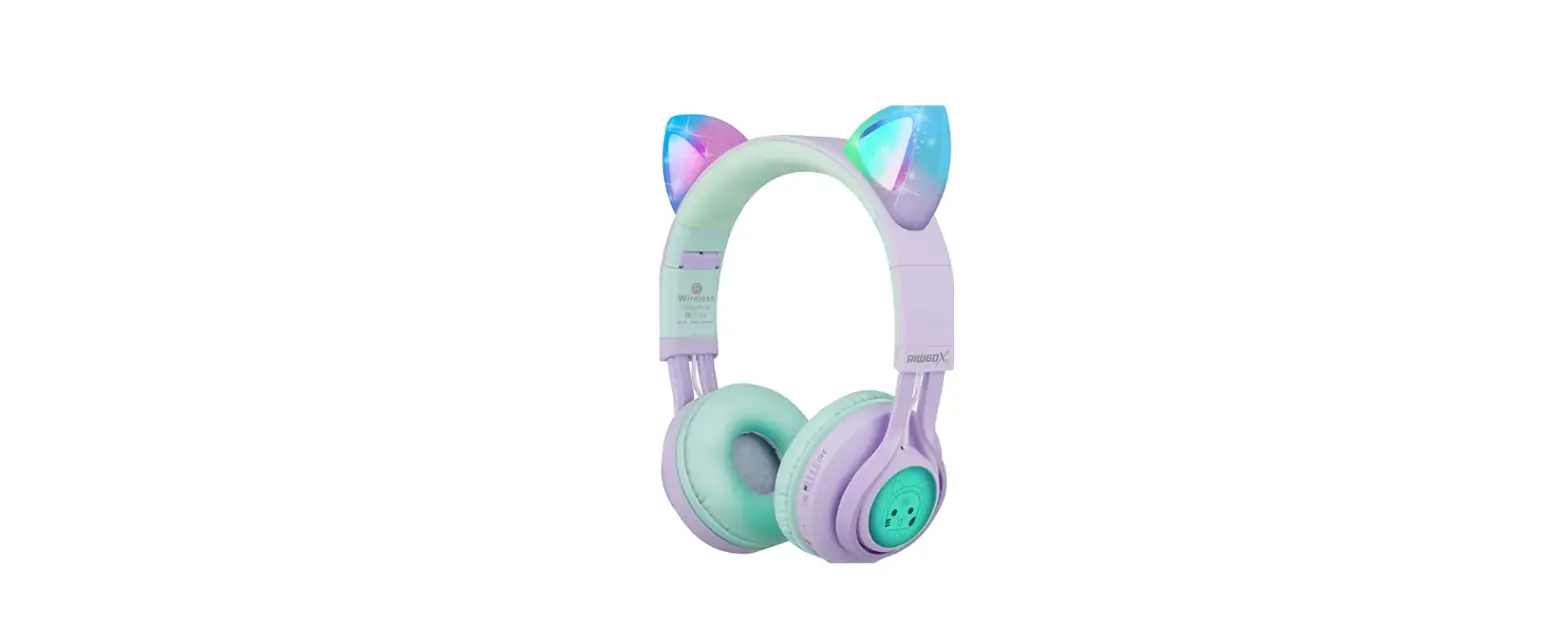 Kids Headphones, Riwbox Ct-7s Cat Ear Bluetooth Headphones-complete Features\instruction Guide Kids Headphones, Riwbox Ct-7s Cat Ear Bluetooth Headphones-complete Features\instruction Guide
