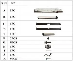 FIG 2 Take all parts out of the box