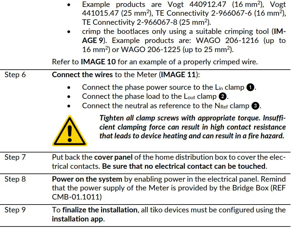 tiko Class C Active Power Meter User Manual - Installing the Meter