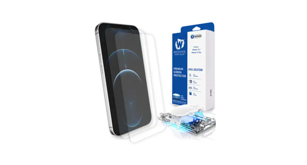 Whitestone Dome Iphone 13 & 13 Pro Dome Glass Tempered Glass Screen Protector Instructions