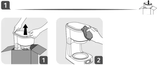 Tefal-CM520D10-Coffee Maker-Operation-illustration