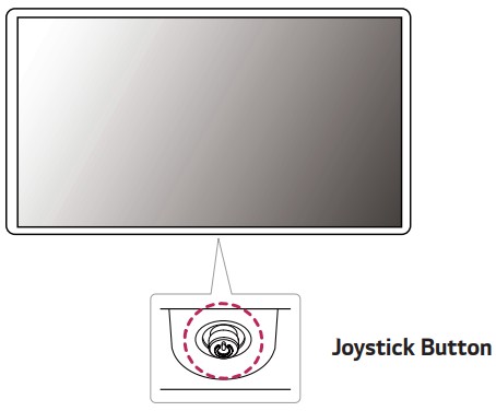 LG UltraGear Gaming Monitor LICENSJoystick Button2