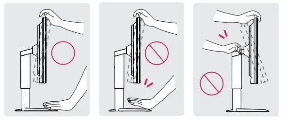 LG UltraGear Gaming Monitor LICENSJoystick illustrated below