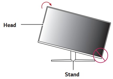 LG UltraGear Gaming Monitor Pressmonitor to rotate
