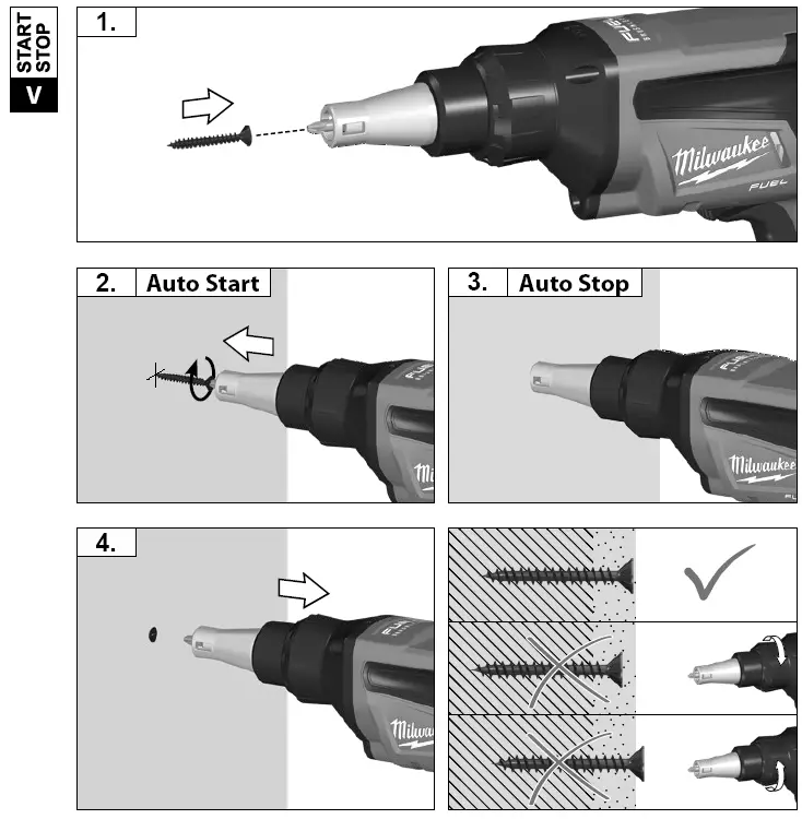 milwaukee M18 FSG Cordless Drywall Screwgun fig 10