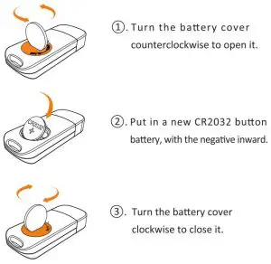 FIG 5 Replace the battery with a coin