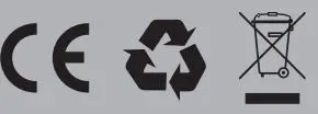 TELLUR Rapture Bluetooth Speaker User Manual - CE, Recycle, Disposal icon