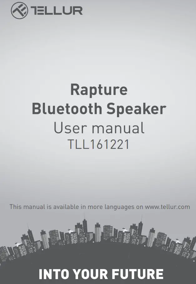 TELLUR Rapture Bluetooth Speaker User Manual