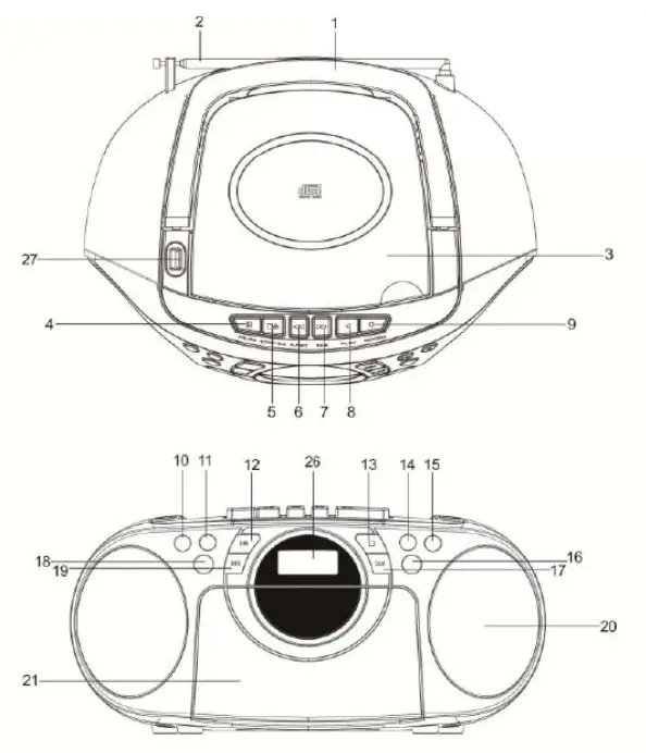 BLAUPUNKT BB16 CD BOOMBOX - FRIG 4