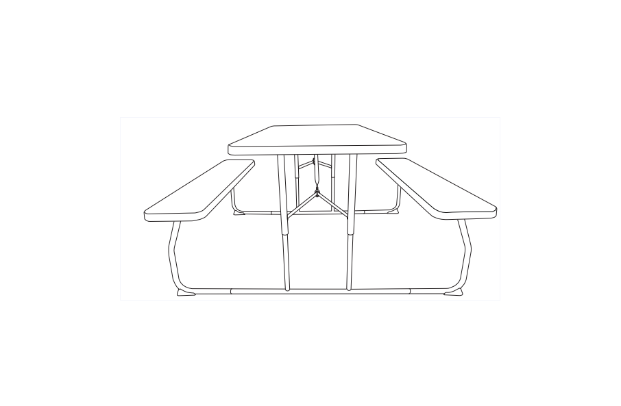 Thdstatic Gym09691 Folding Picnic Table And Bench Set User Manual