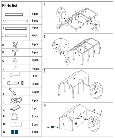 LAUREL-CANYON-HD-C1020SWN-Beige-Steel-Enclosed-Garage-Carport-01