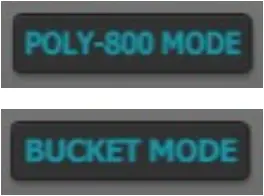 fullbucket Fury-800 - Modes