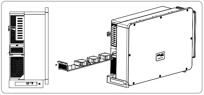 SOLAX POWER X3 Forth Series Inverter for Commercial PV - Clean, repair, or replace the fan