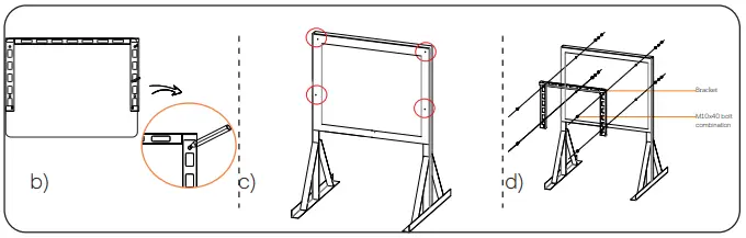 SOLAX POWER X3 Forth Series Inverter for Commercial - stand and screw