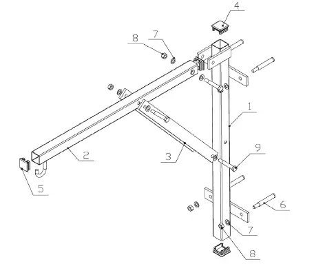 taurus-TF-SR7606-Wall-Mounting-for-Punching-Bags-fig-1