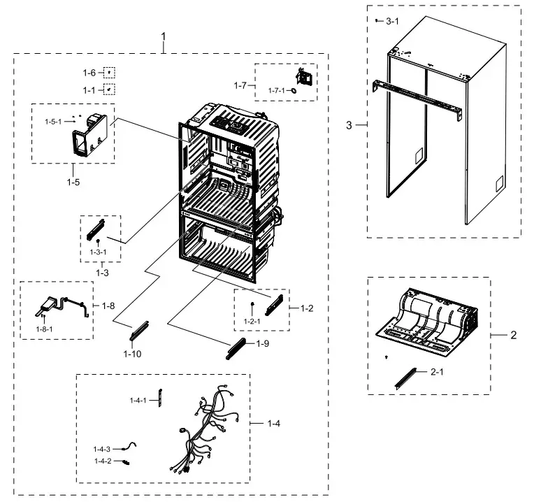 SAMSUNG SRF653CDLS French Door Fridge - Figure 4