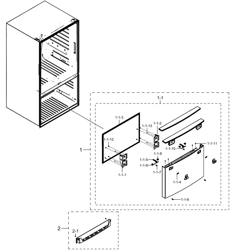 SAMSUNG SRF653CDLS French Door Fridge - Figure 5
