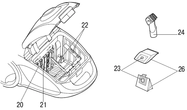 VITEK-VT-8106 VT-Bag-Vacuum-Cleaner-fig-2