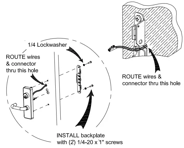 DETEX EU2W Lever Trim Electric Unlock - wood