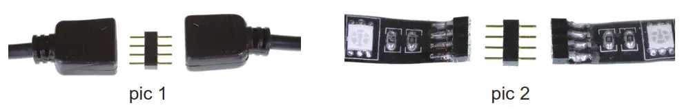 stadium LED Multicolour USB Strip Lighting - INSTALLATION & JOINING STRIP 2