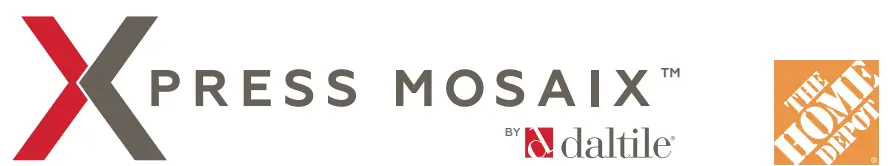 daltile SK1514BJSSMSIP Xpress Mosaix Daphne White Straight Stack Mosaic Tile - logo 1