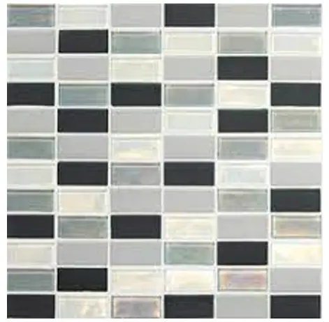 daltile SK1514BJSSMSIP Xpress Mosaix Daphne White Straight Stack Mosaic Tile