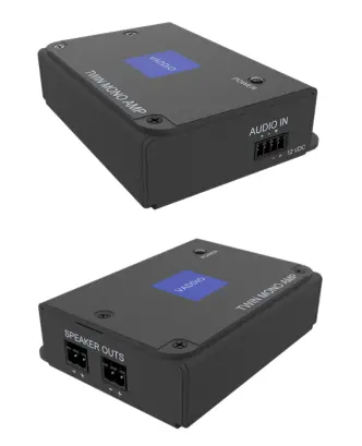 vaddiO Twin Mono AMP Single Input Two Channel Amplifier - Connections for ConferenceSHOT