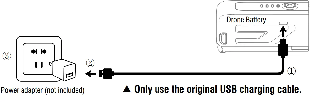 udiRC U38S GPS Drone - adapter