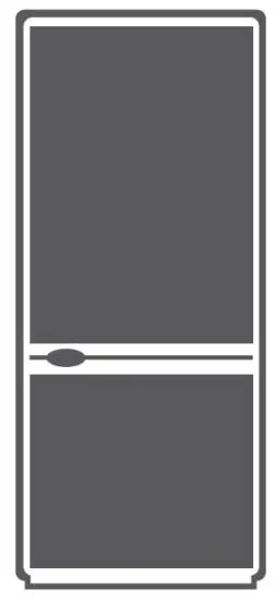 inventor PCS1950 Series Refrigerator Bottom Freezer