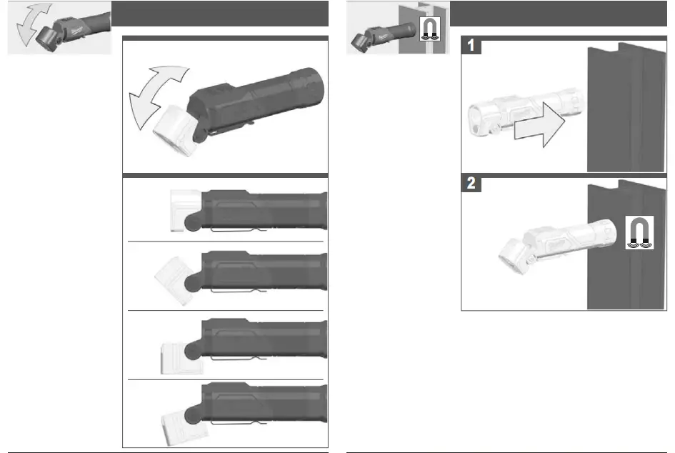 milwaukee L4 PWL 4V Battery Swivel Head Torch - Fig 4