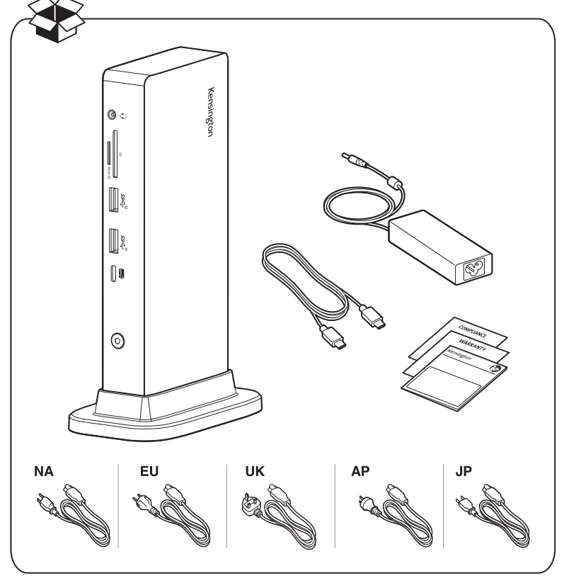 Kensington SD4849Pv USB-C 10Gbps Triple Video Driverless Docking Station fig 6