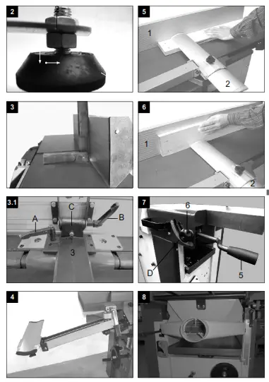scheppach 1902207901 Jointer and Thicknessing Planer - fig 1